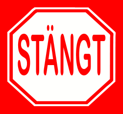 Stängt